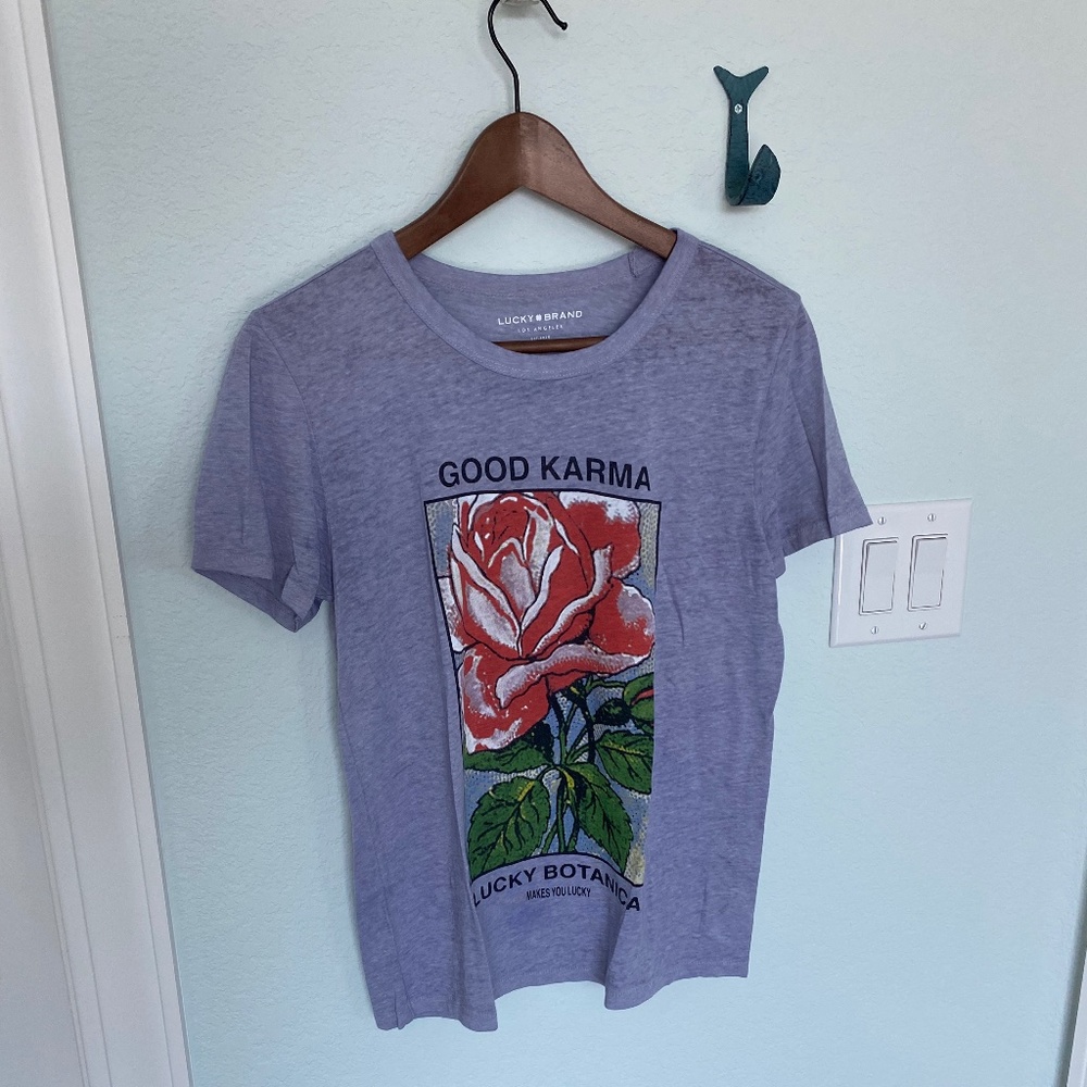 Lucky Brand Good Karma Tee Sz M